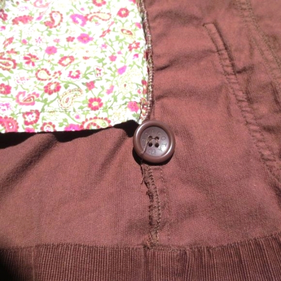 BB's Closet Vintage Jacket Honey Brown Micro Wale Corduroy Blazer Size L - Picture 8 of 11